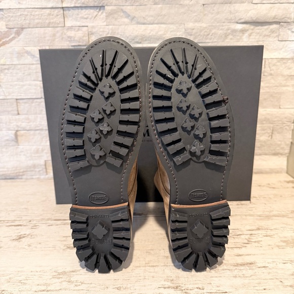 Allen Edmonds Carter Moc Toe Weatherproof Boot 8D Brown Suede Lace Up New $495 - Picture 11 of 15